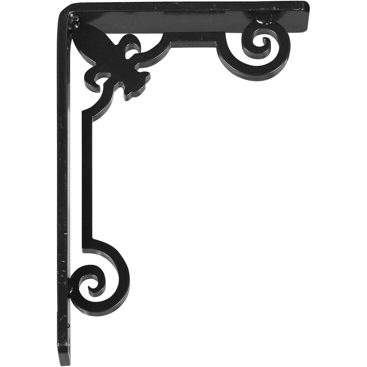 Wrought Iron Bracket Antiqued Silver P831
