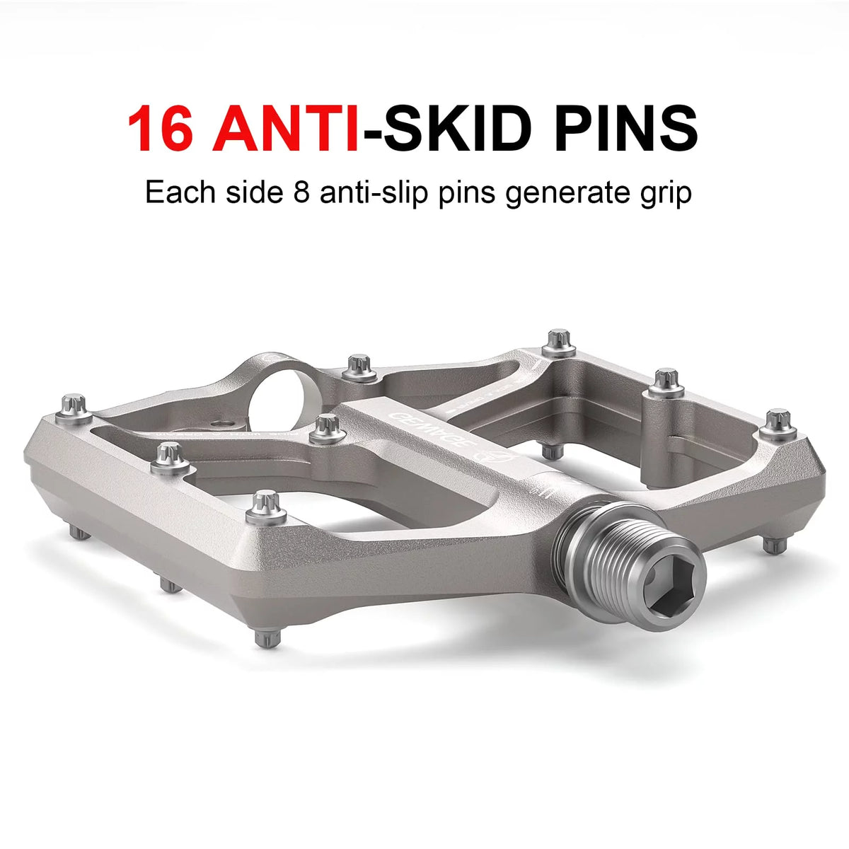 3 Bearings 9/16” CNC Machined Flat Bike Pedals B7772