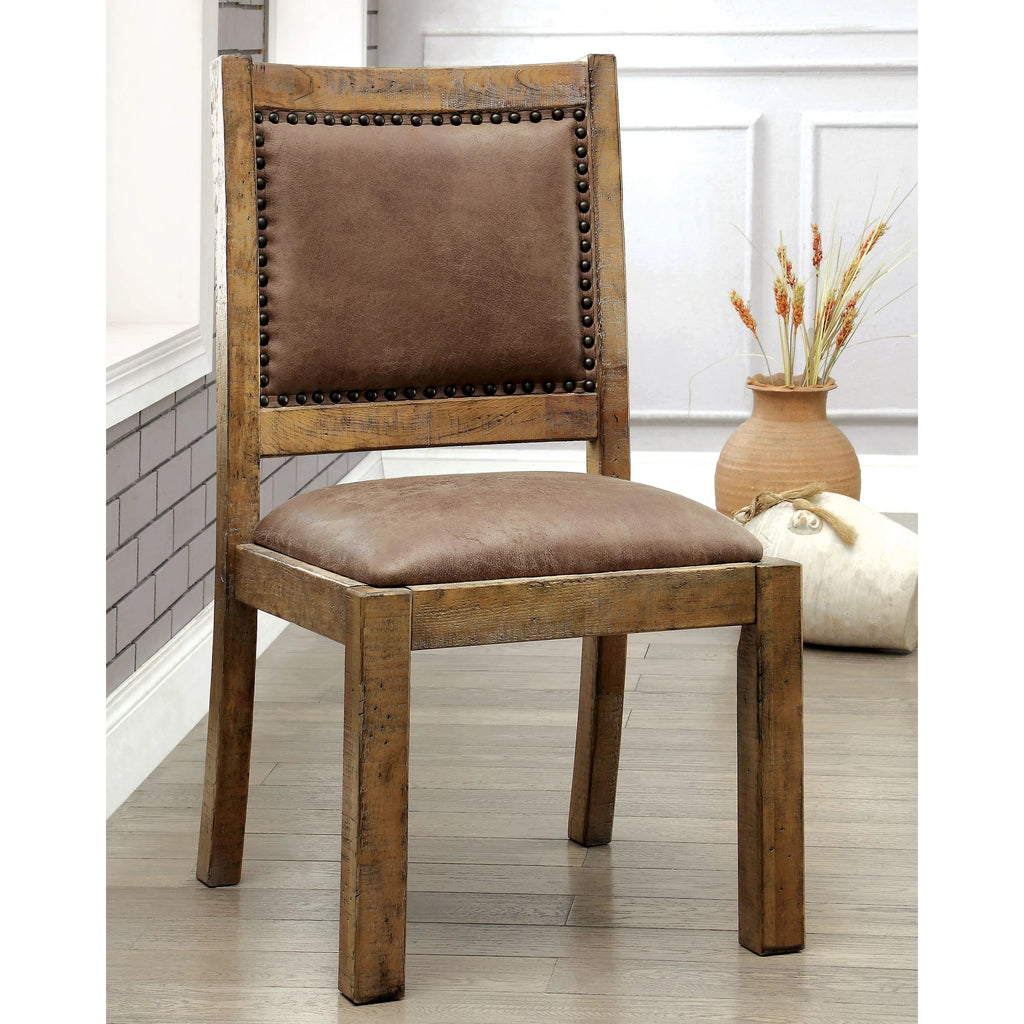 Rustic Oak 6-Piece Dining Set E229060