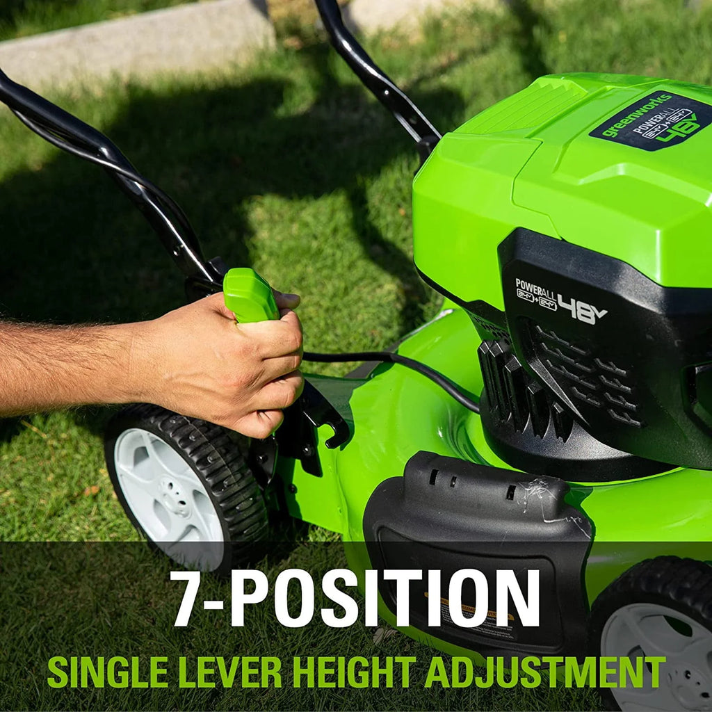 19 Brushless Push Lawn Mower with Batteries and Charger I477867