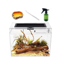 Mini Reptile Terrarium Tank with Full View Y8333