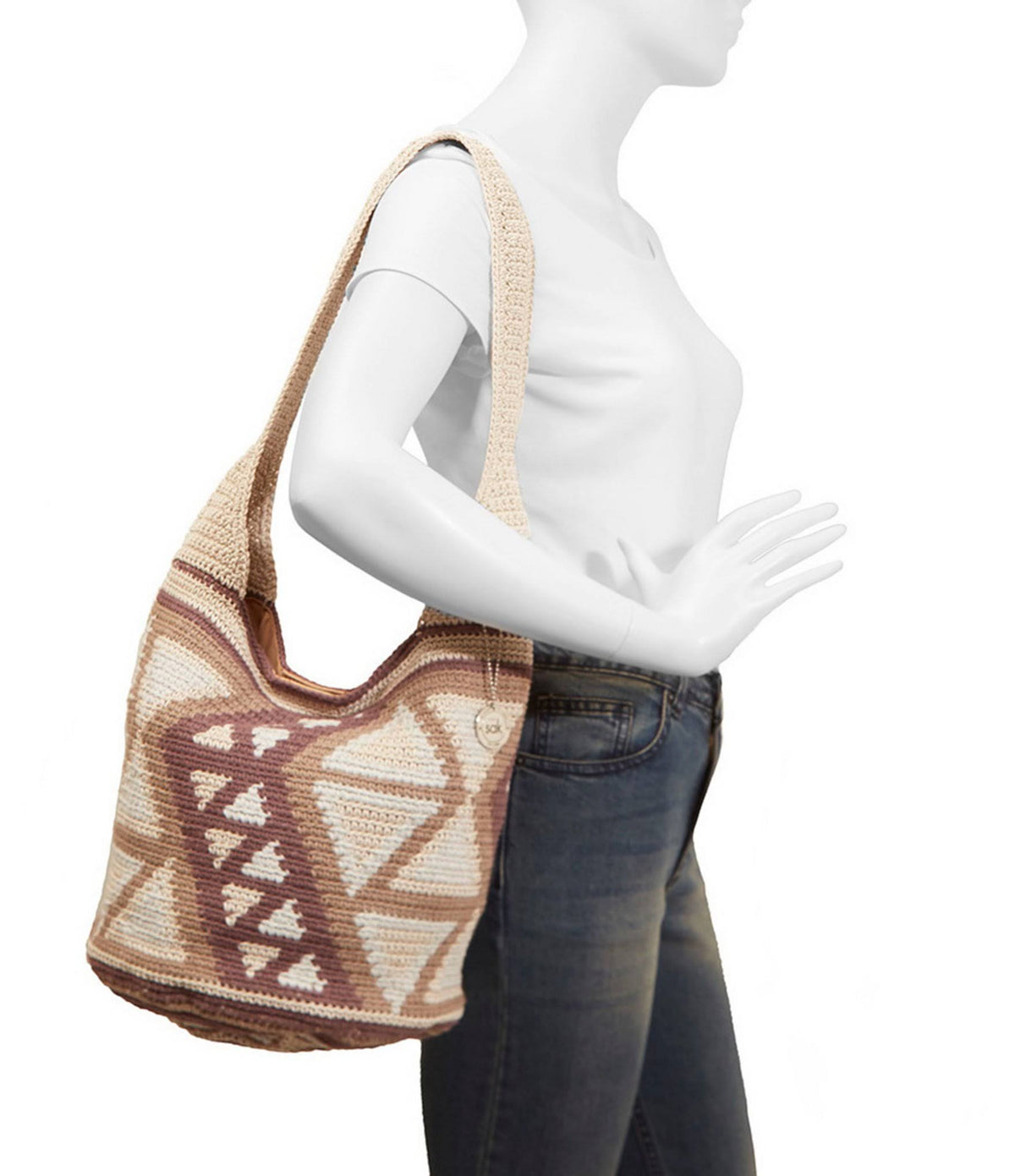 Crochet Hobo Bag N809273