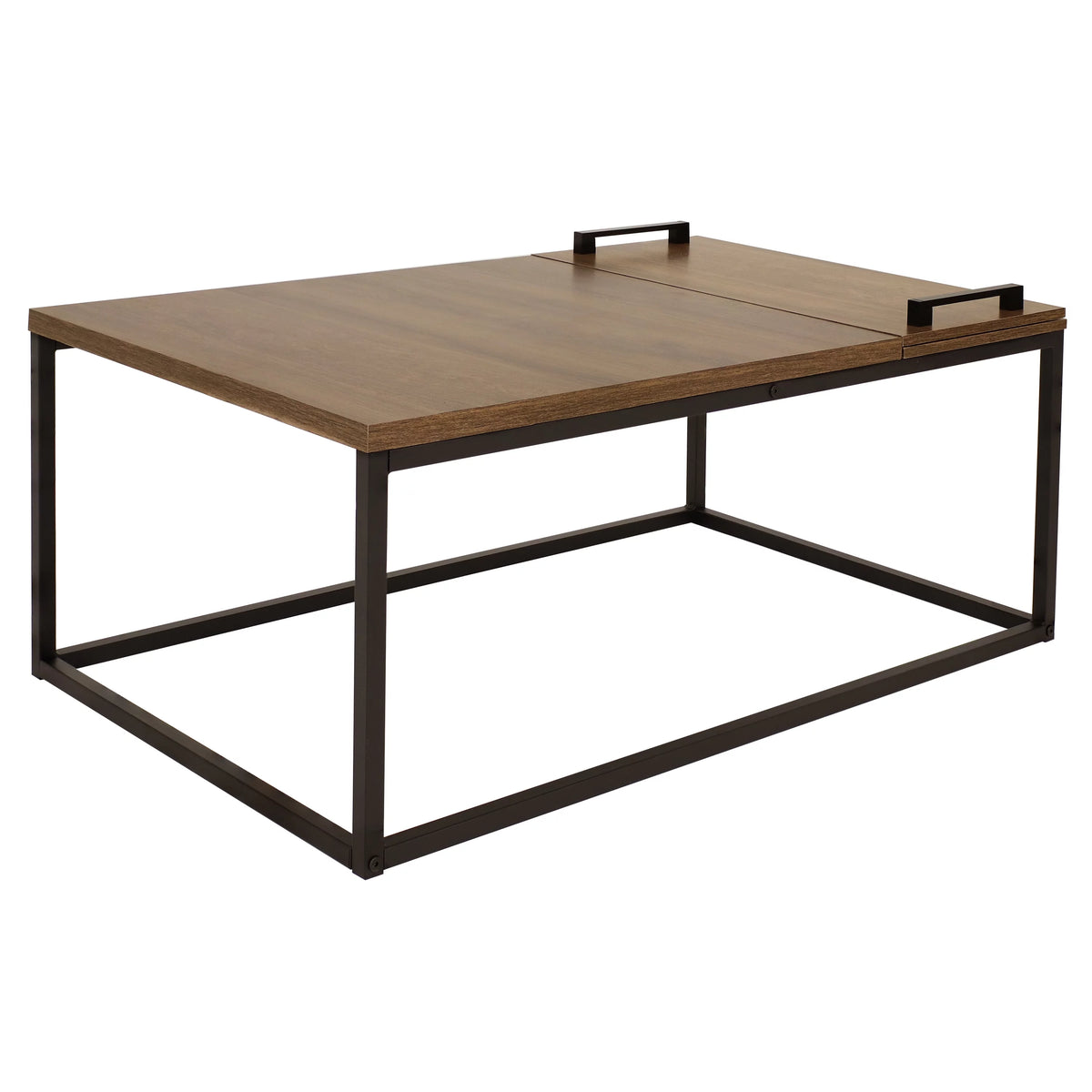 Brown Coffee Table with Removable Serving Tray C6404