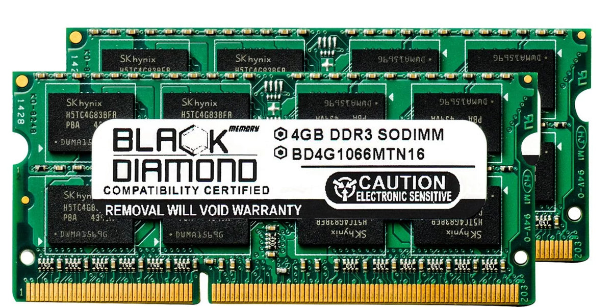 8GB 2X4GB DDR3 1066MHz PC3-8500 SO-DIMM Memory RAM B440397