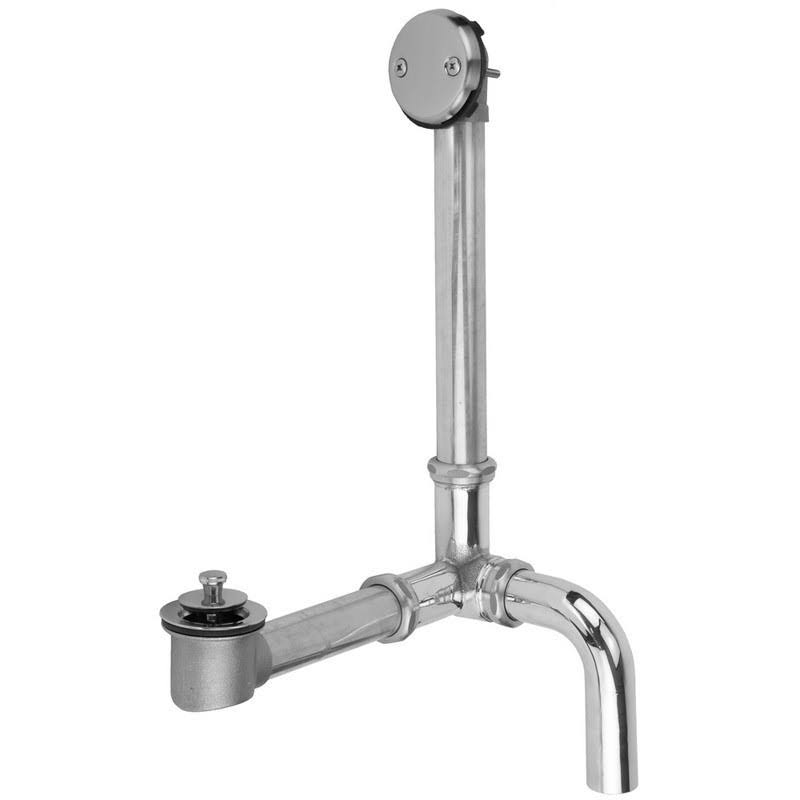 Satin Chrome Two Hole Tub Waste H813