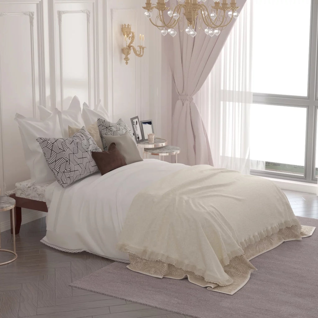Full Size Wooden Bed Frame with Wood Slats R66530