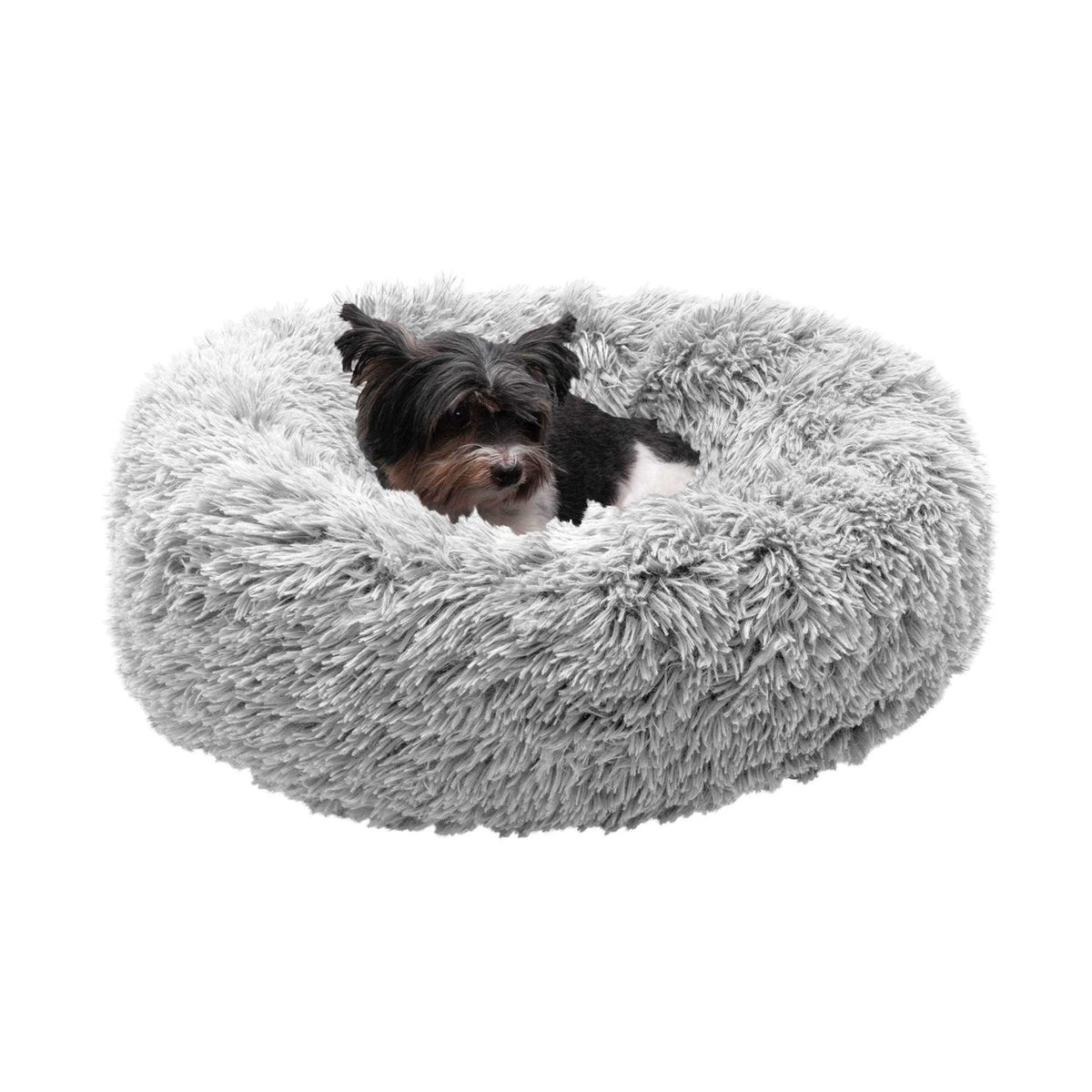 Long Fur Donut Dog Bed Q51593