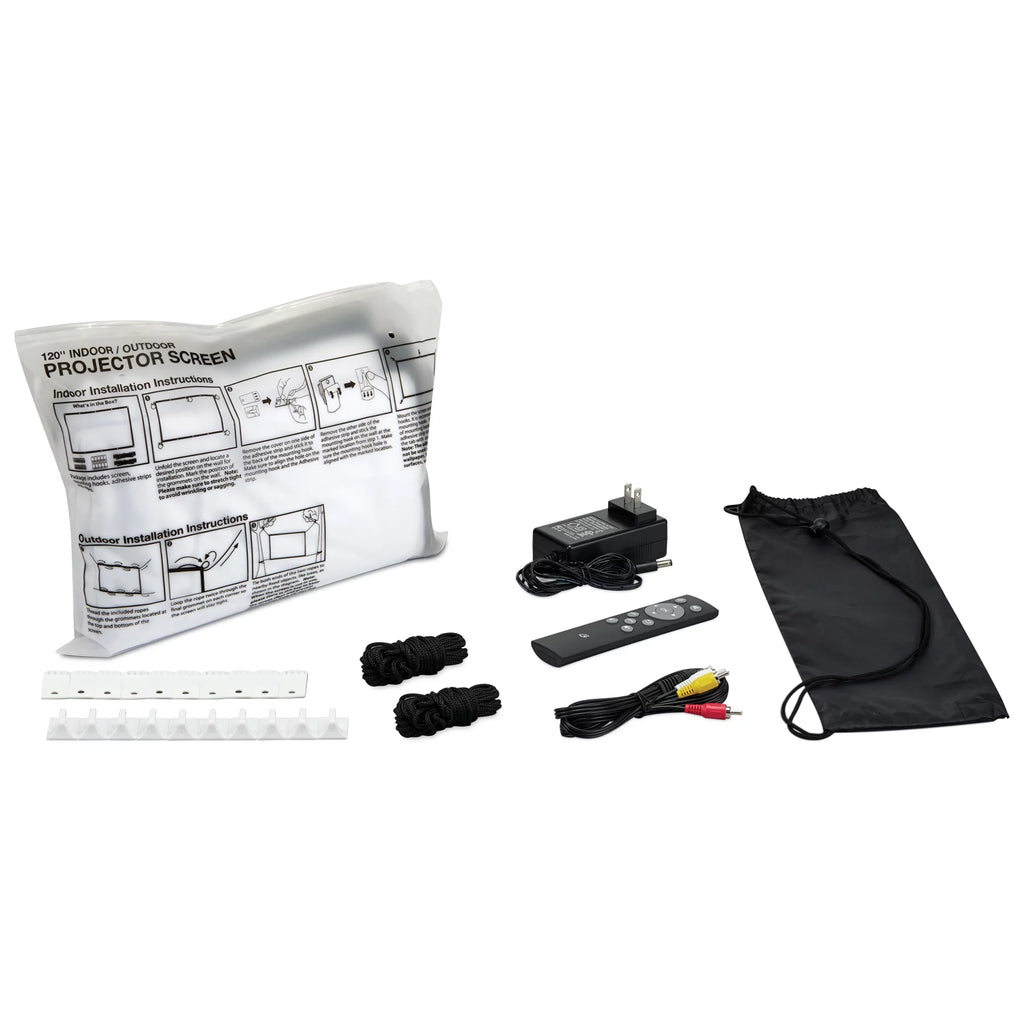 Bluetooth Projector and 120 Projector Screen L497