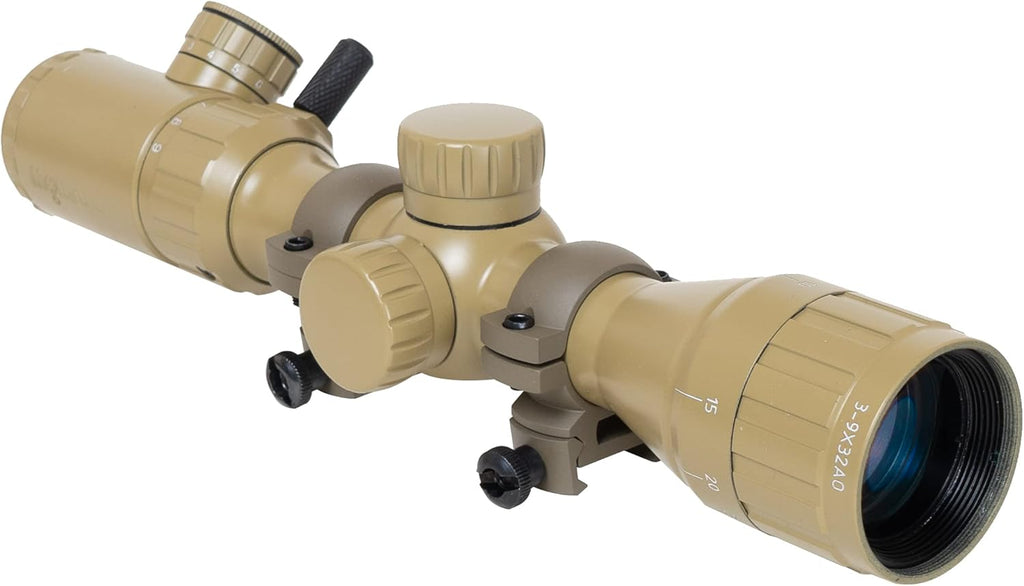 3-9x32 AO Rifle Scope with Illuminated Reticle P118