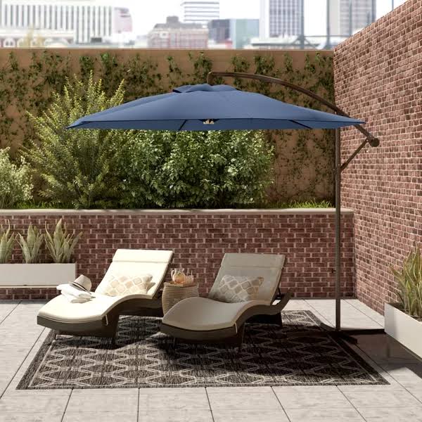 Navy Blue Cantilever Umbrella Z726731