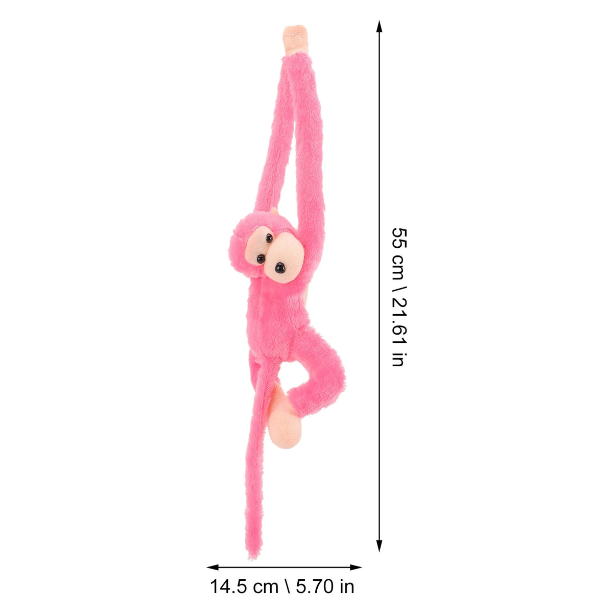 2Pcs Hanging Plush Monkey Doll Stuffed Animal Toy R9319