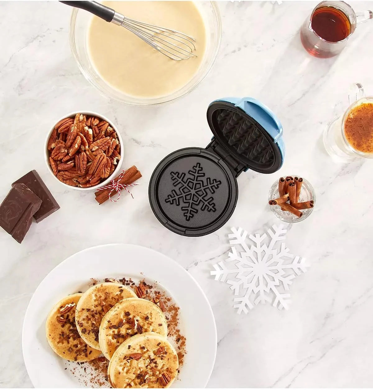Snowflake Mini Waffle Maker P948