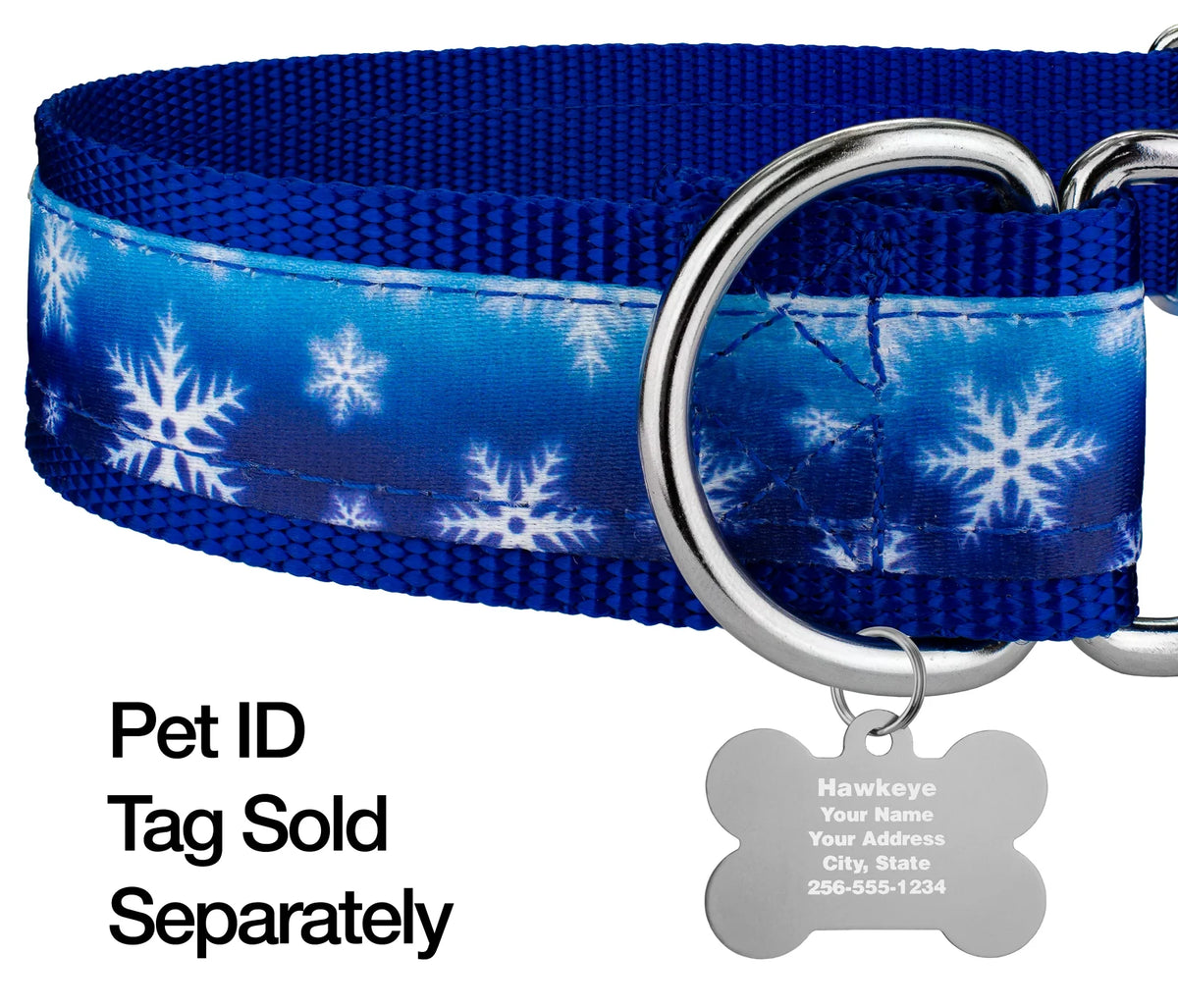 Winter Wonderland Martingale Dog Collar, 1 1/2 inch, Large H62737