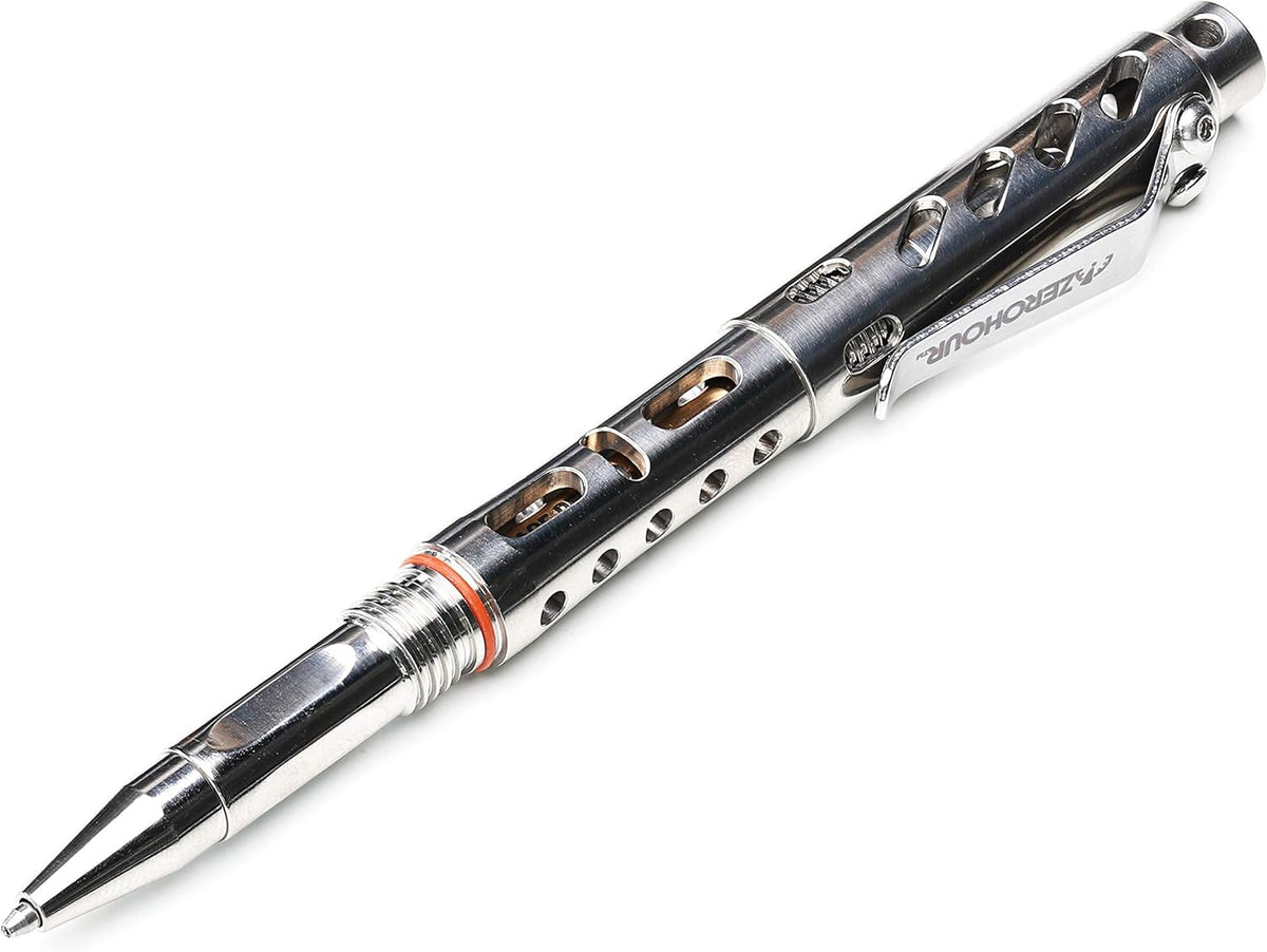 Titanium Tactical Pen with Tungsten Tip and Fisher Ink D5288