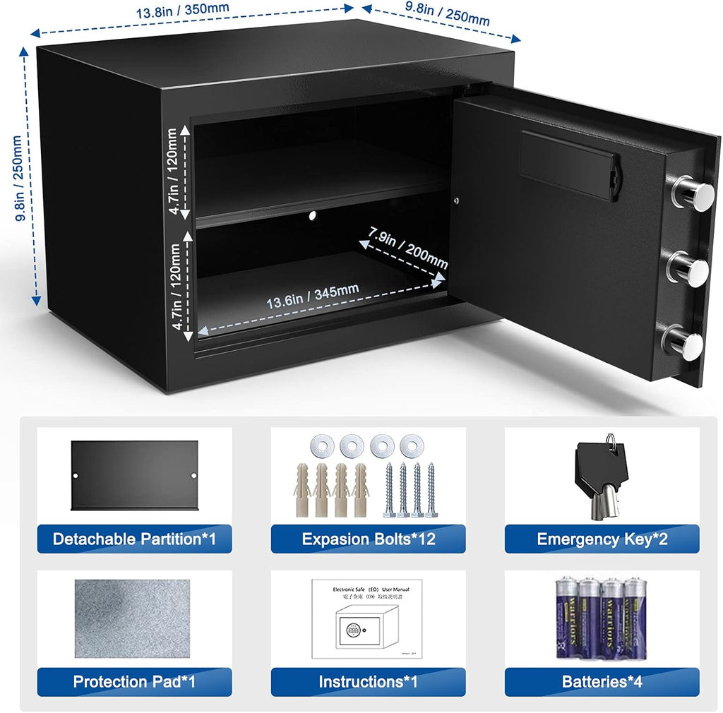 Small Steel Safe Box with LCD Digital Screen X39897