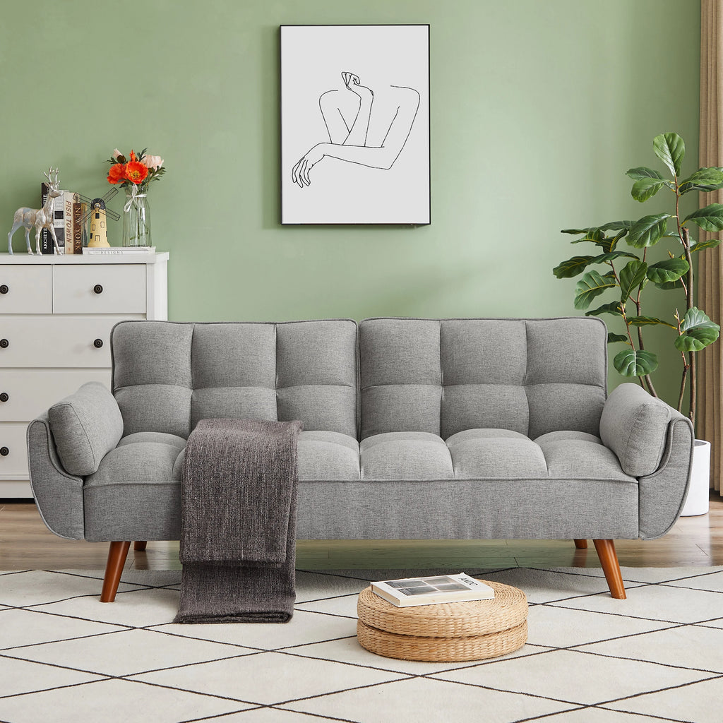 Linen Sofa Adjustable Backrest H903