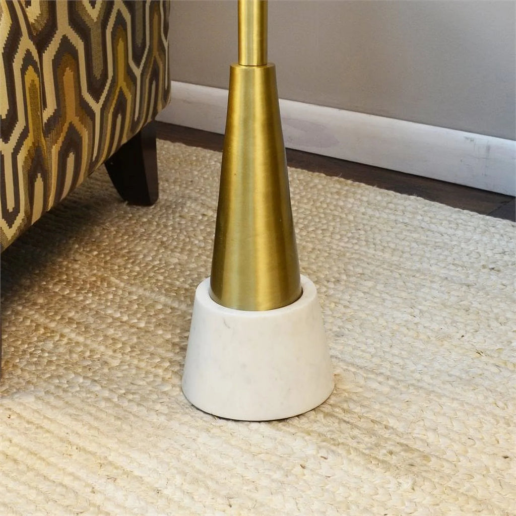 Small Marble and Metal Drink Table B808412