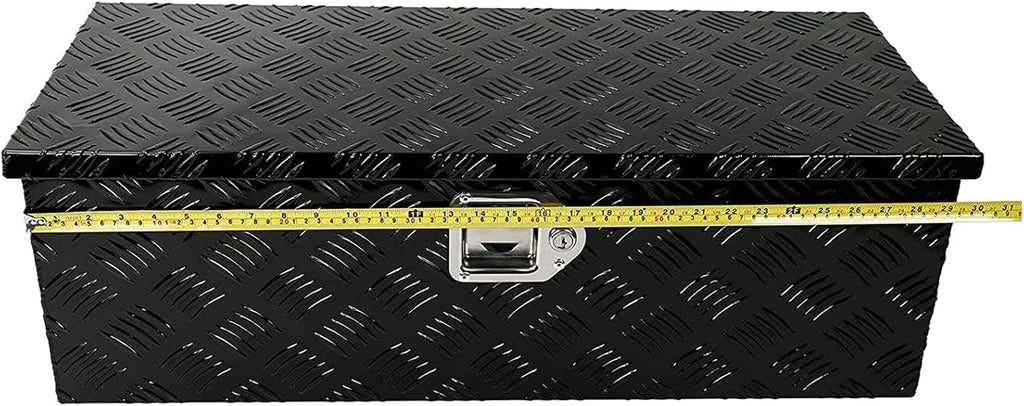 Black Aluminum Pick Up Truck Bed Tool Box with Lock Keys C31607