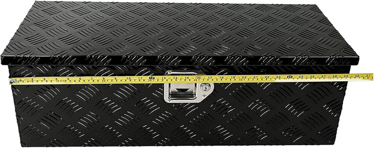 Black Aluminum Pick Up Truck Bed Tool Box with Lock Keys C31607