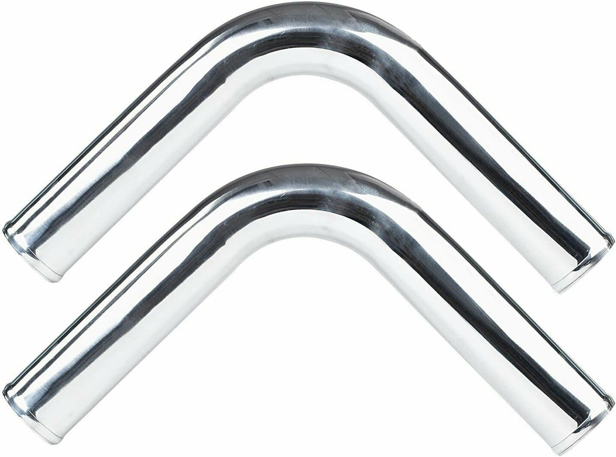 2.5" OD 180 Degree Universal Aluminum Intercooler Intake Pipe 63mm Length 600mm Pack of 2 S72673