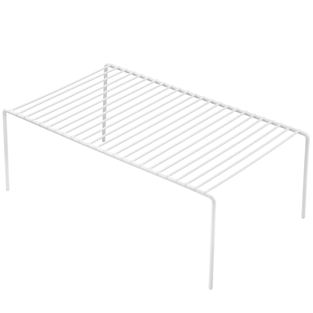 6 Pack Medium 13 x 9.4 Inch White Stainless Steel Storage Shelf Rack F433746