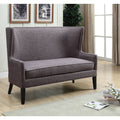Fabric Wingback Loveseat with Nailhead Accents J128