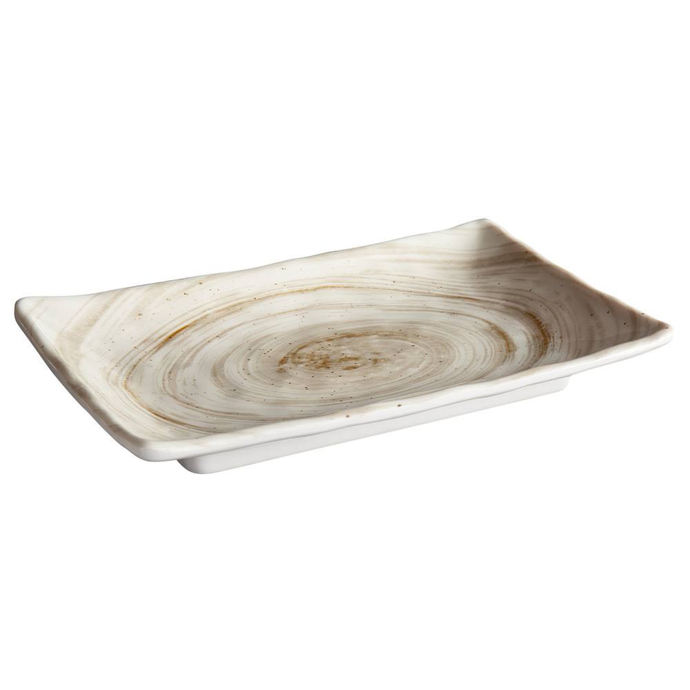 Rectangular Melamine Plate - 6/Case J3789