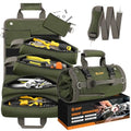 Green Roll Up Tool Bag with 2 Small Pouches J103