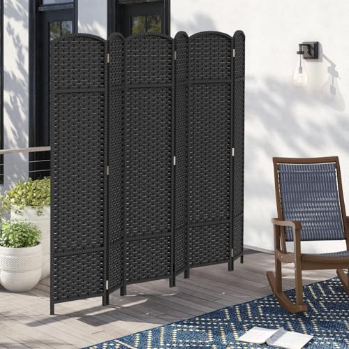 Brown 4 Panel Room Divider S6609