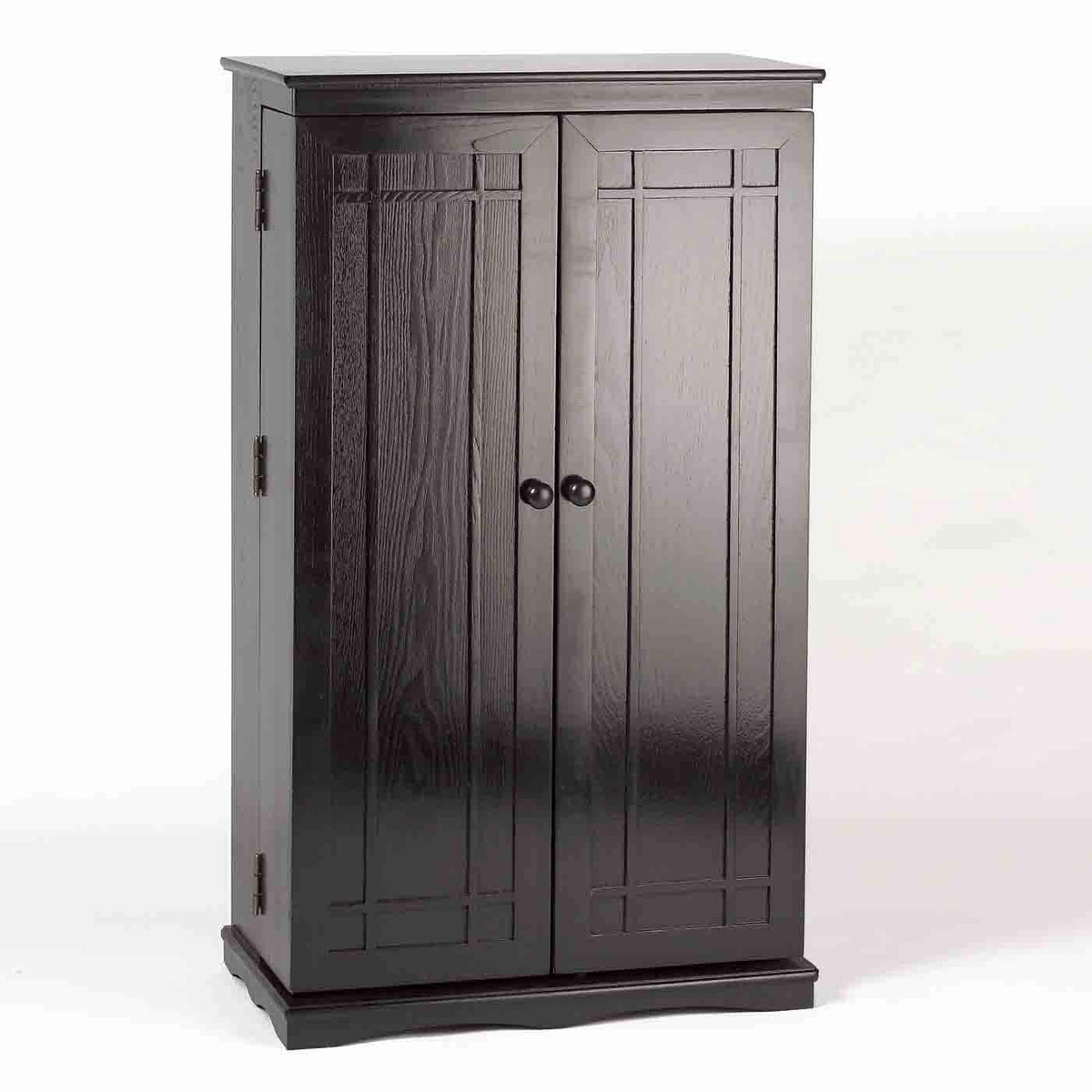 Black Mission Style Multimedia Cabinet A844