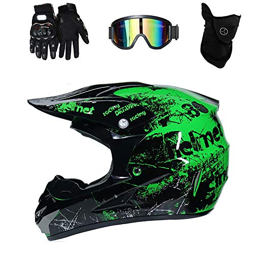 Orange Large Off-Road Motorcycle Helmet C1062