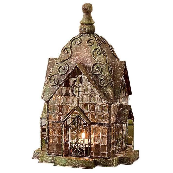 Set of 6 Glass and Metal Candle Lanterns D2143
