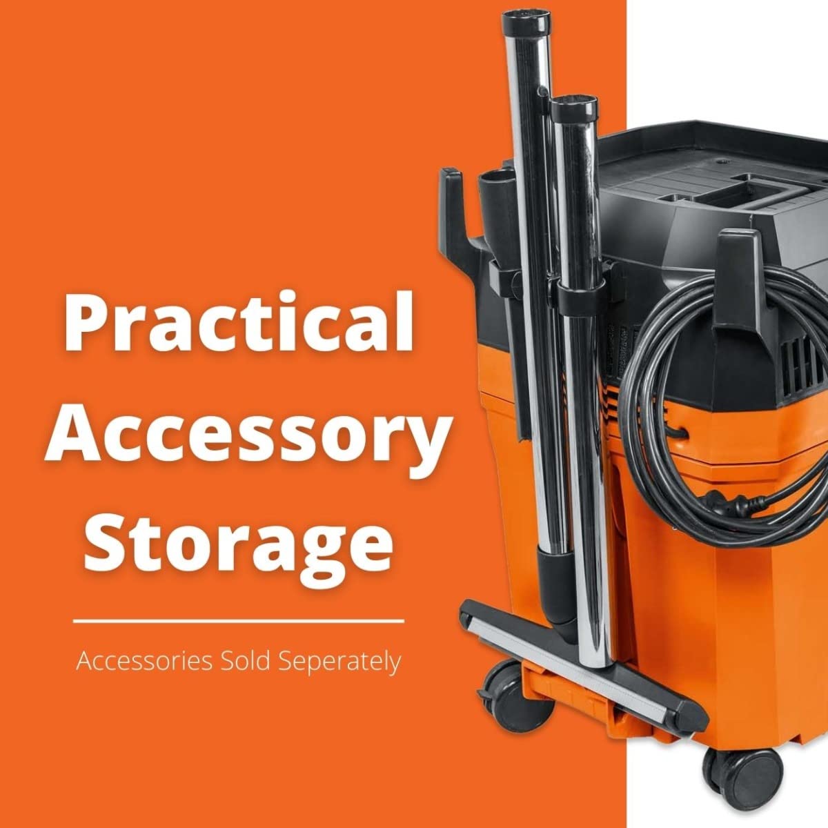 Turbo II Wet/Dry Dust Extractor Vacuum Cleaner, 151 CFM Suction Capacity, 98 PSI Static Water Lift I5012
