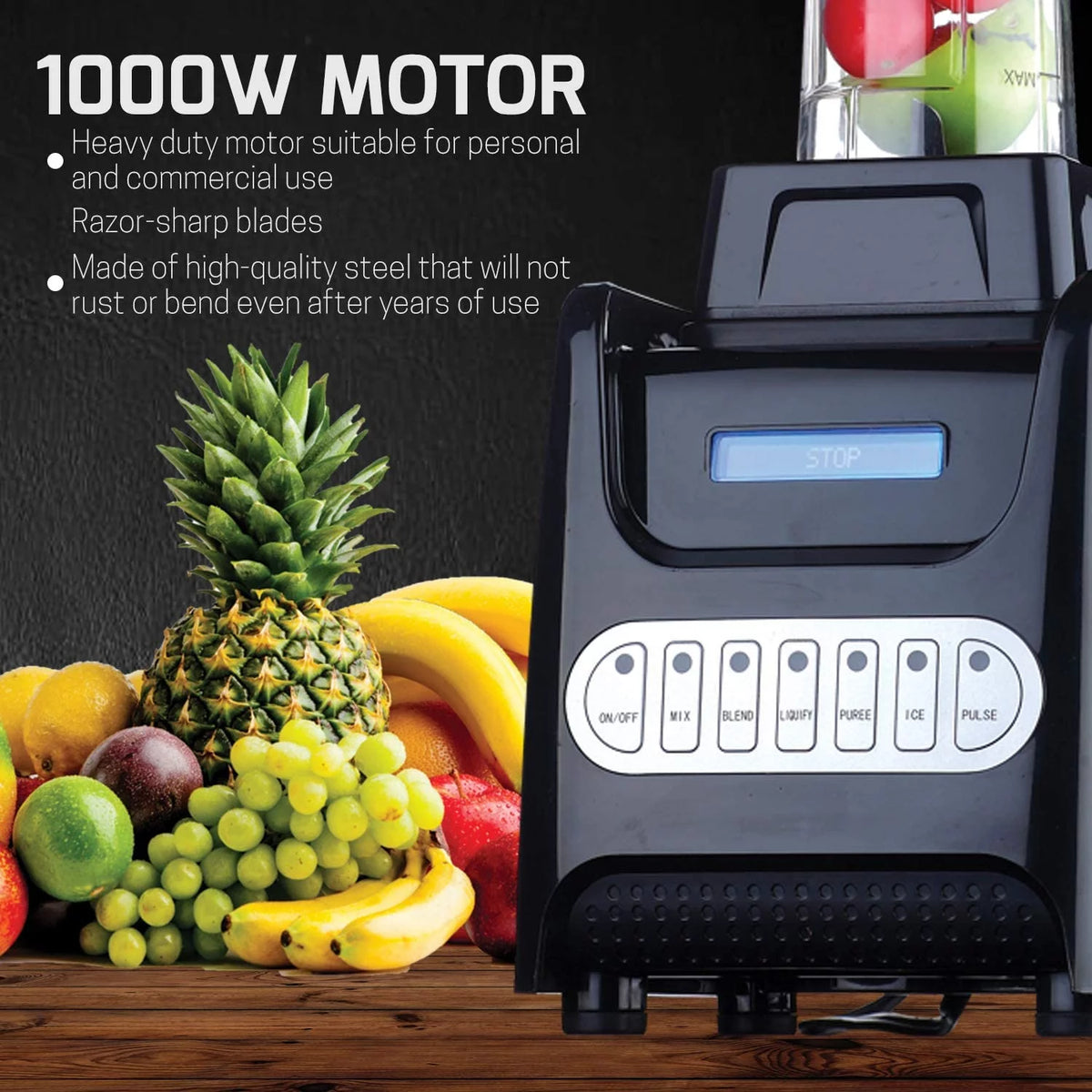 1000 Watt Black Countertop Blender Z820