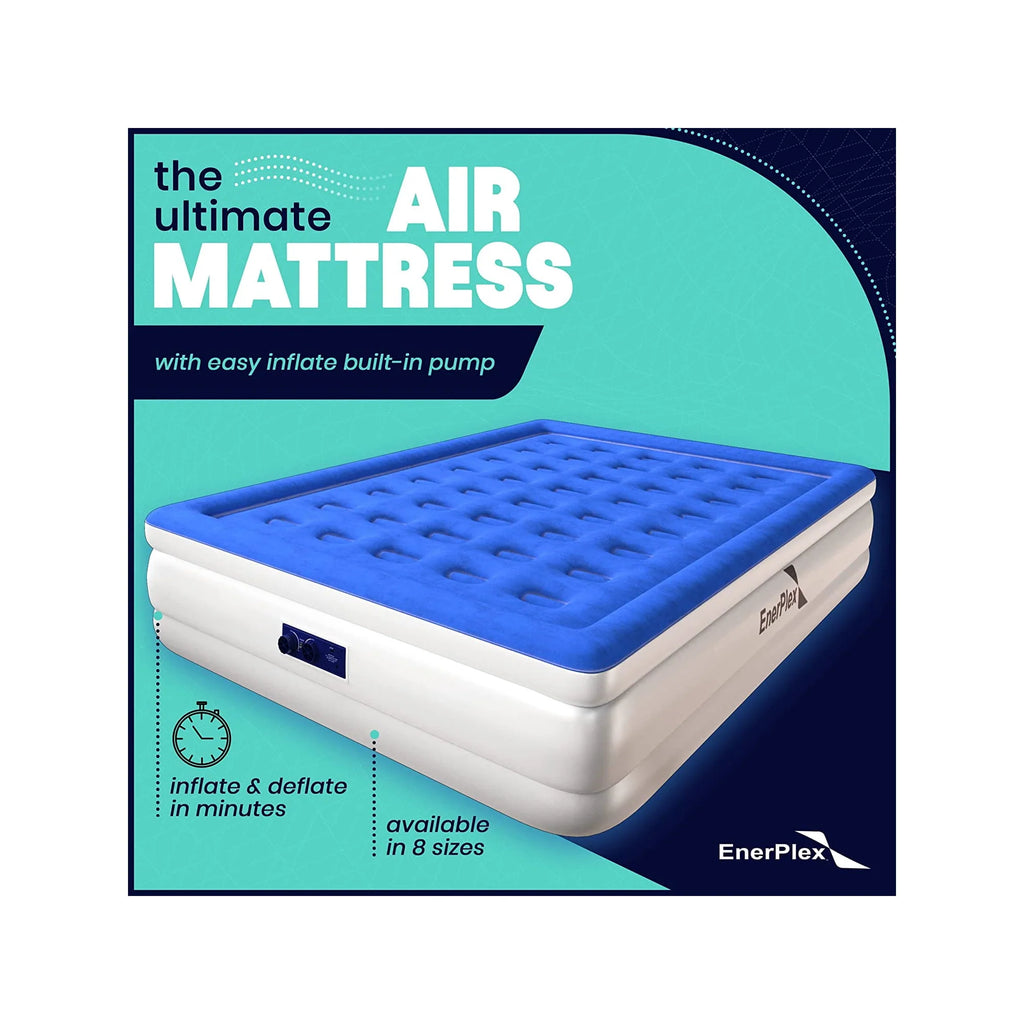 Queen 13 Inch Built-in Pump Air Mattress R268897