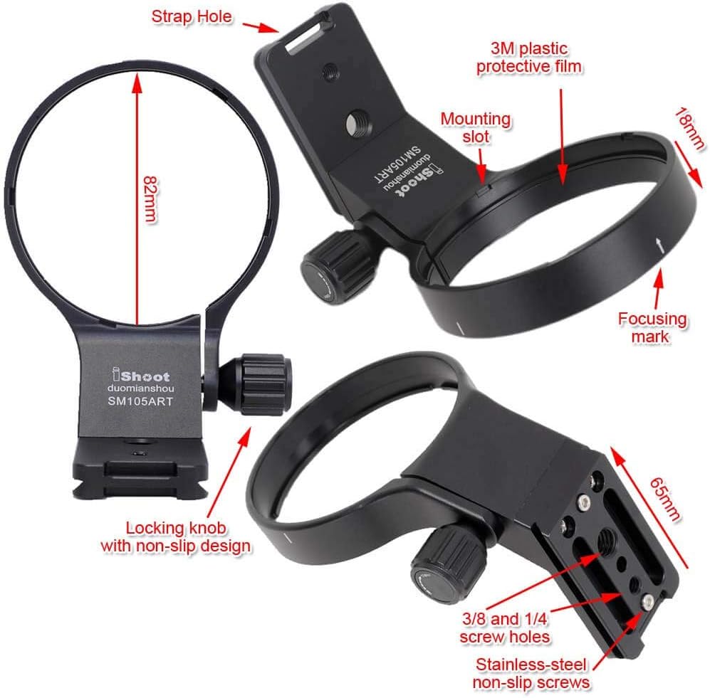 Lens Collar Tripod Mount Ring with Arca Fit Plate U714840