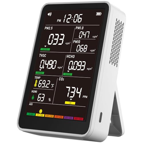 Indoor Air Quality Monitor with AQI Beep Alarms K26730