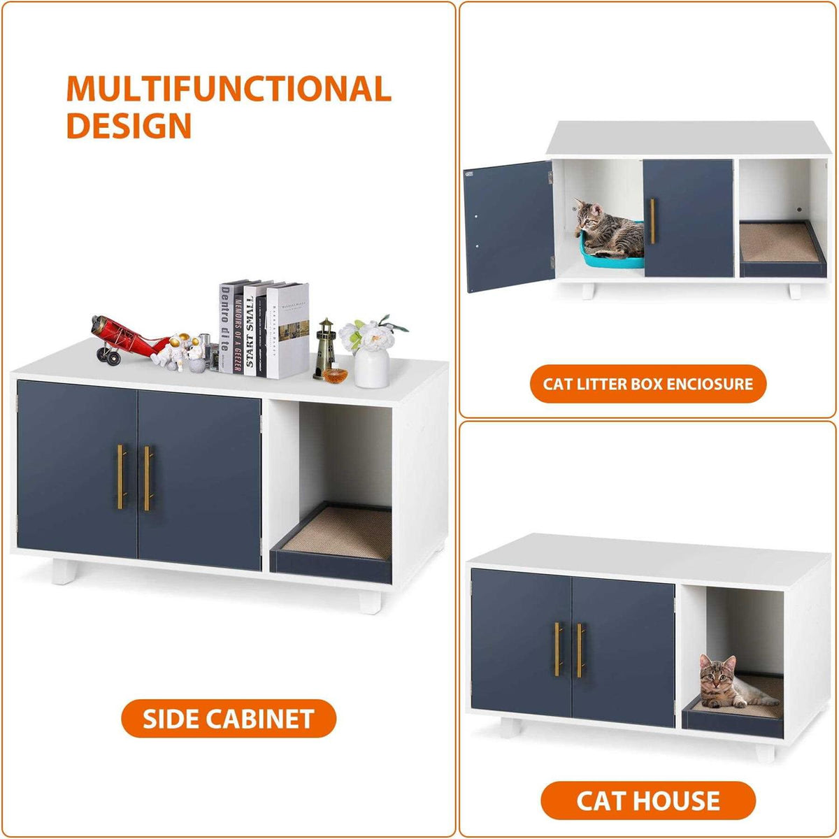35.8”l x 20”W Cat Litter Box Enclosure I495