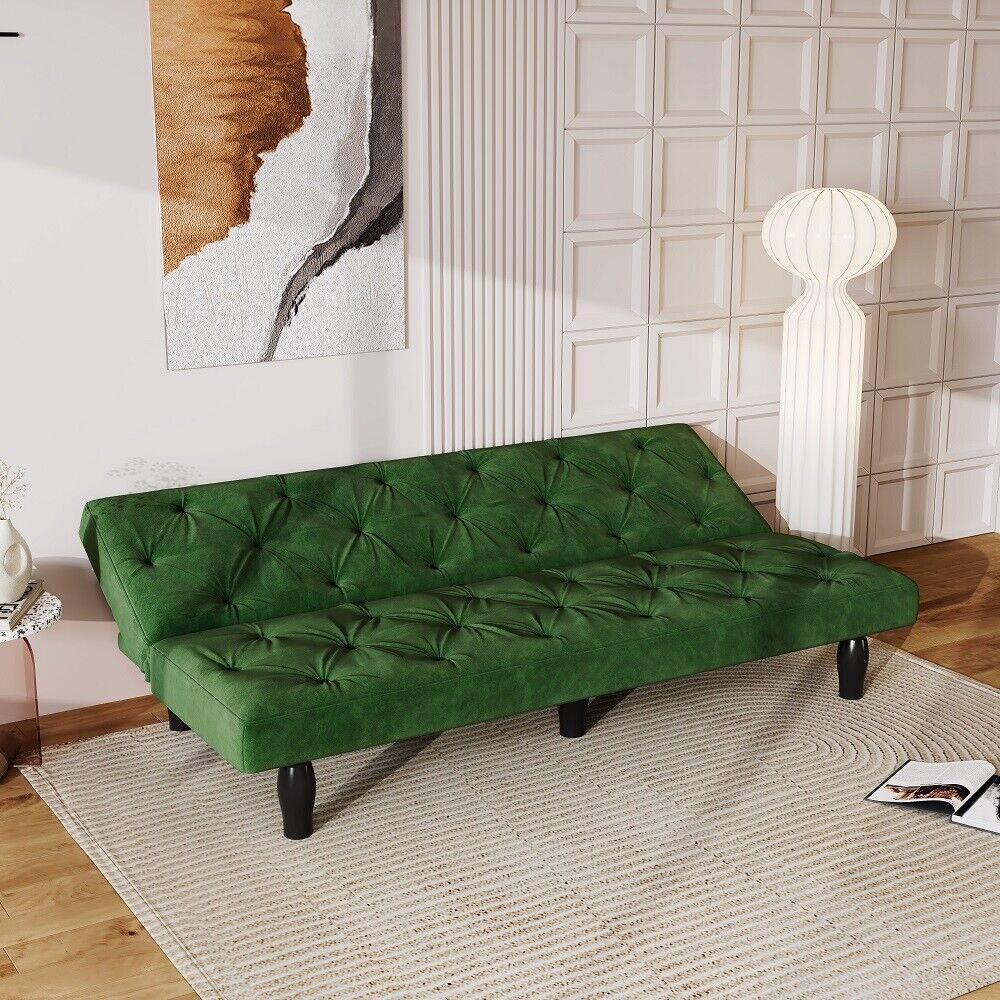 Green Velvet Sofa Bed Q274