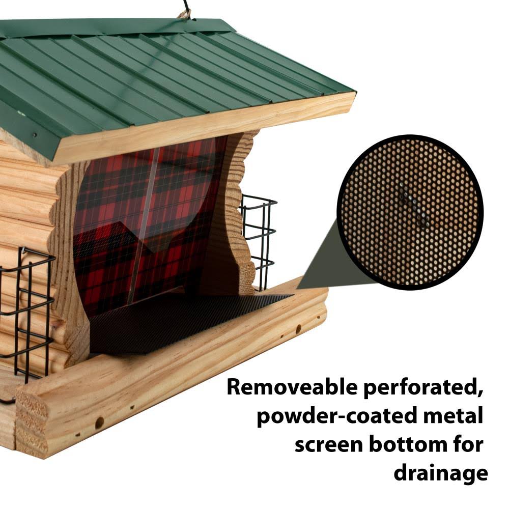 Buffalo Plaid Ranch Bird Feeder K80496