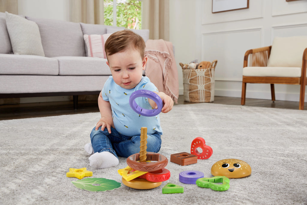 4-in-1 Learning Hamburger Stacking Baby Toy F4214