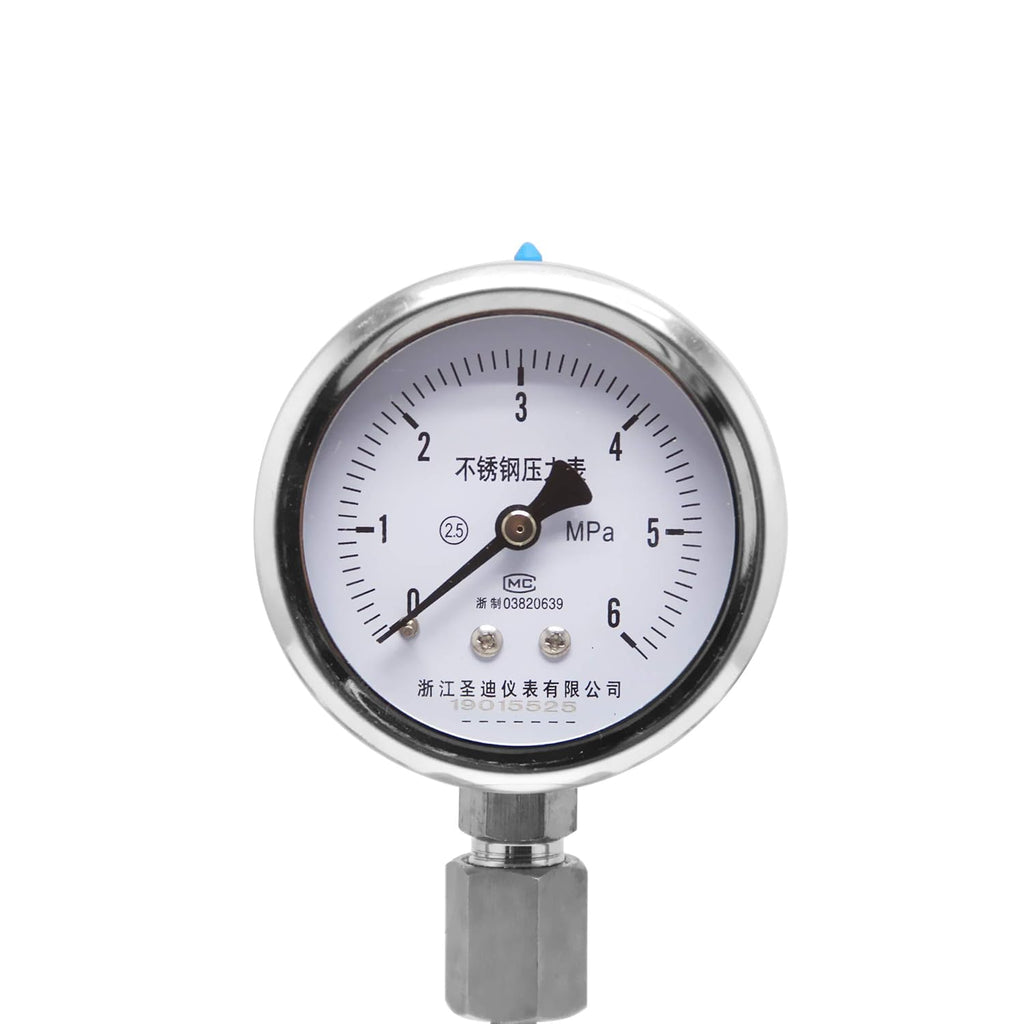 300ml Hydrothermal Synthesis Autoclave Reactor with polytetrafluoroethylene Lining Pressure Gauge V85501