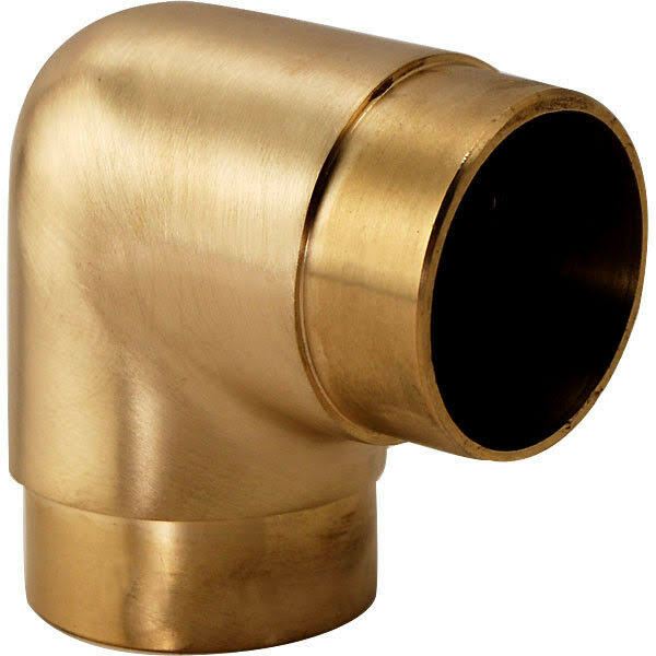 Satin Brushed Brass 90 Degree Flush Elbow Fitting C75293