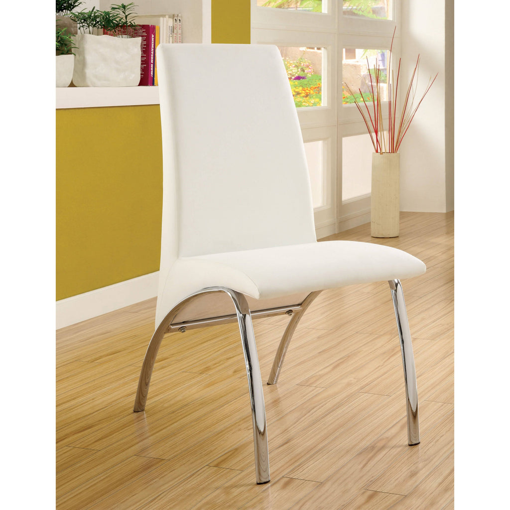 Black Faux Leather Arched Dining Chair (Set of 2) V954313