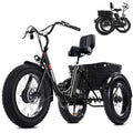 Black 20" x 4.0 Fat Tire Electric Tricycle I51461