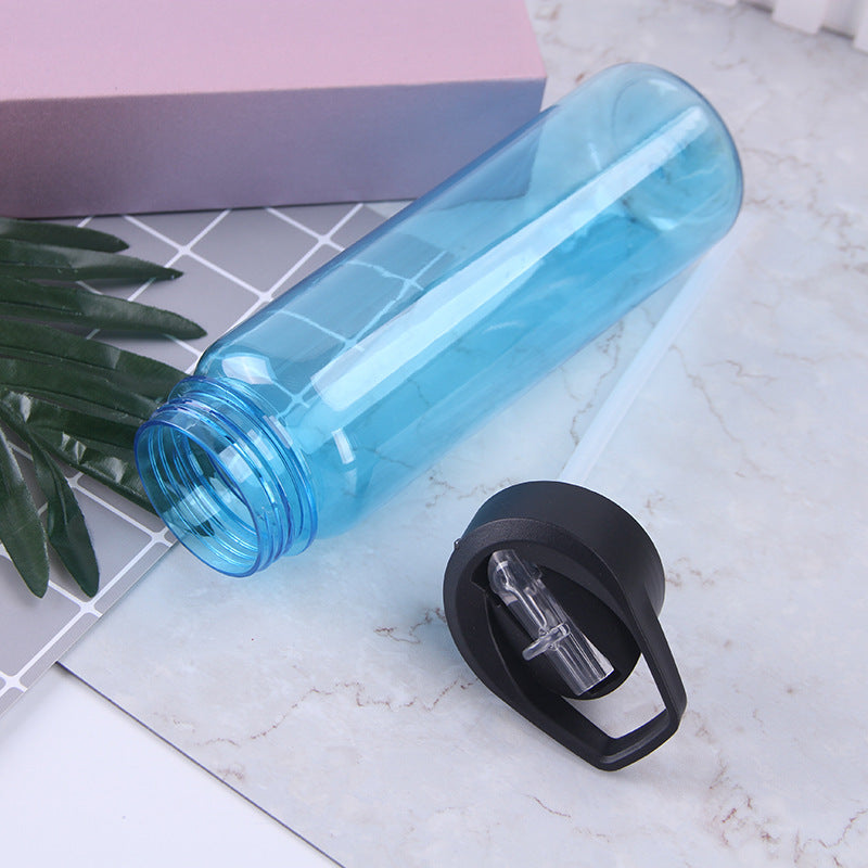 2 Pack Clear 27 oz Plastic Sports Bottle I6203
