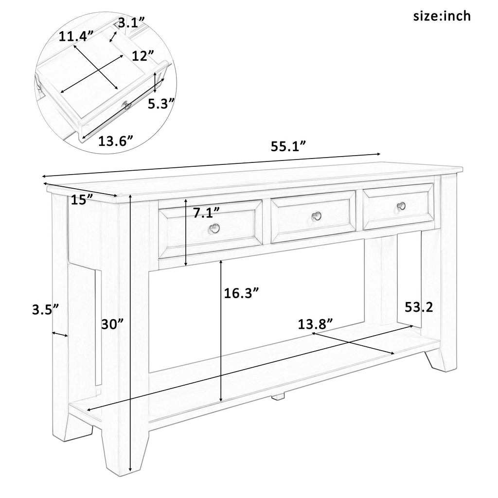 Grey Console Table A4255