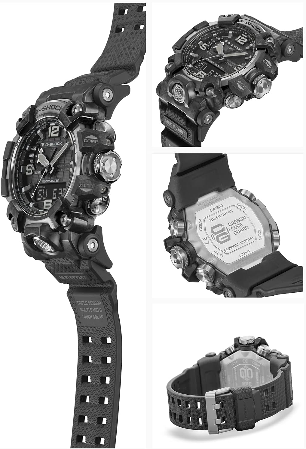 G-Shock Carbon MUDMASTER Radio Solar Triple Sensor Watch T398