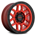 18x9 5x127 18mm Candy Red with Black Lip Wheel S899830
