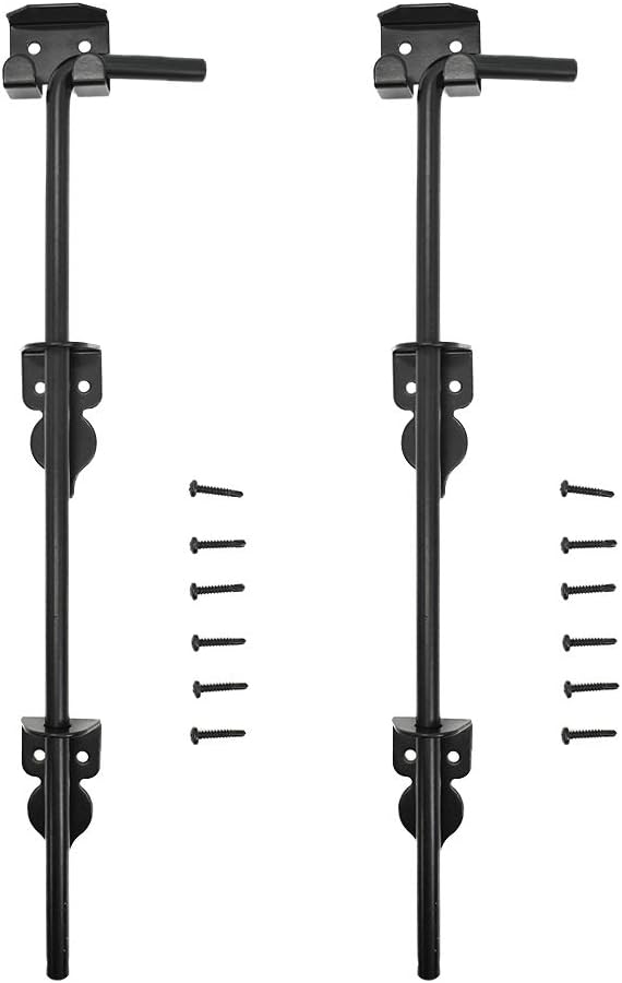Heavy Duty Steel Gate Drop Rod 18 inch Black Finish 2 Pack M709